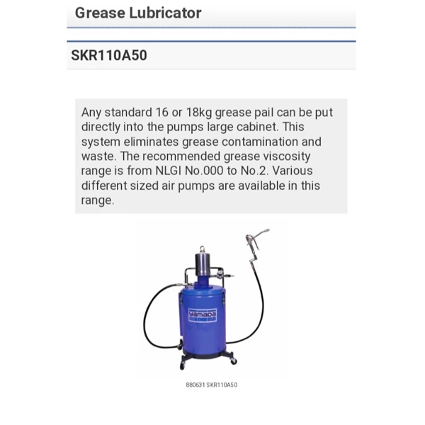 Grease Pump Yamada - Grease Pump Yamada SKR-55 - Grease pump Yamada SKR-66