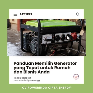 Panduan Memilih Generator yang Tepat untuk Rumah dan Bisnis Anda